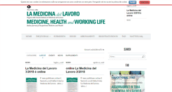 Desktop Screenshot of lamedicinadellavoro.it