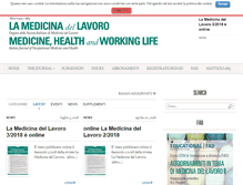 Tablet Screenshot of lamedicinadellavoro.it